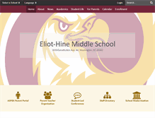 Tablet Screenshot of eliothinemiddleschool.org